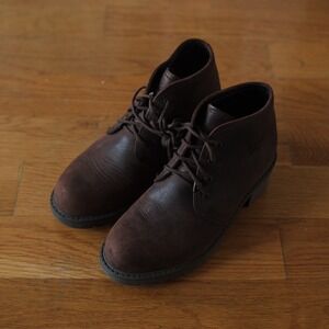 Havana Joe Womens Brown Leather Lace Up Ankle Boots EUR 37 US 6 Western Grunge